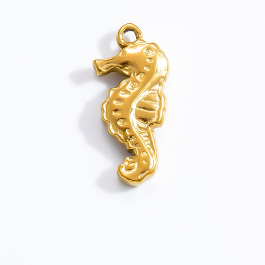 seahorse gold charm