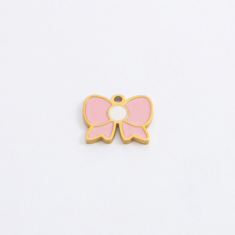 pink bow charm