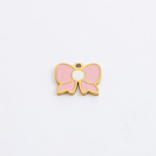 pink bow charm