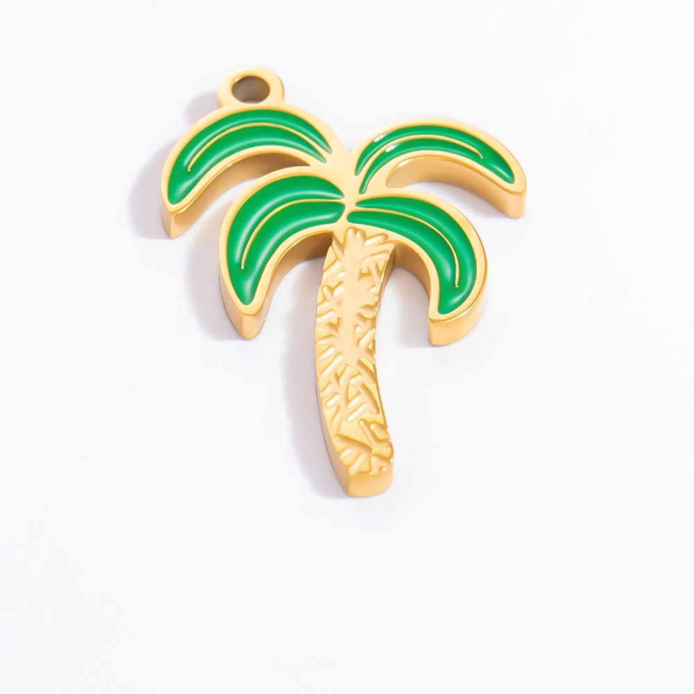 palm tree colored charm