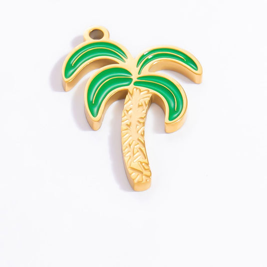 palm tree colored charm
