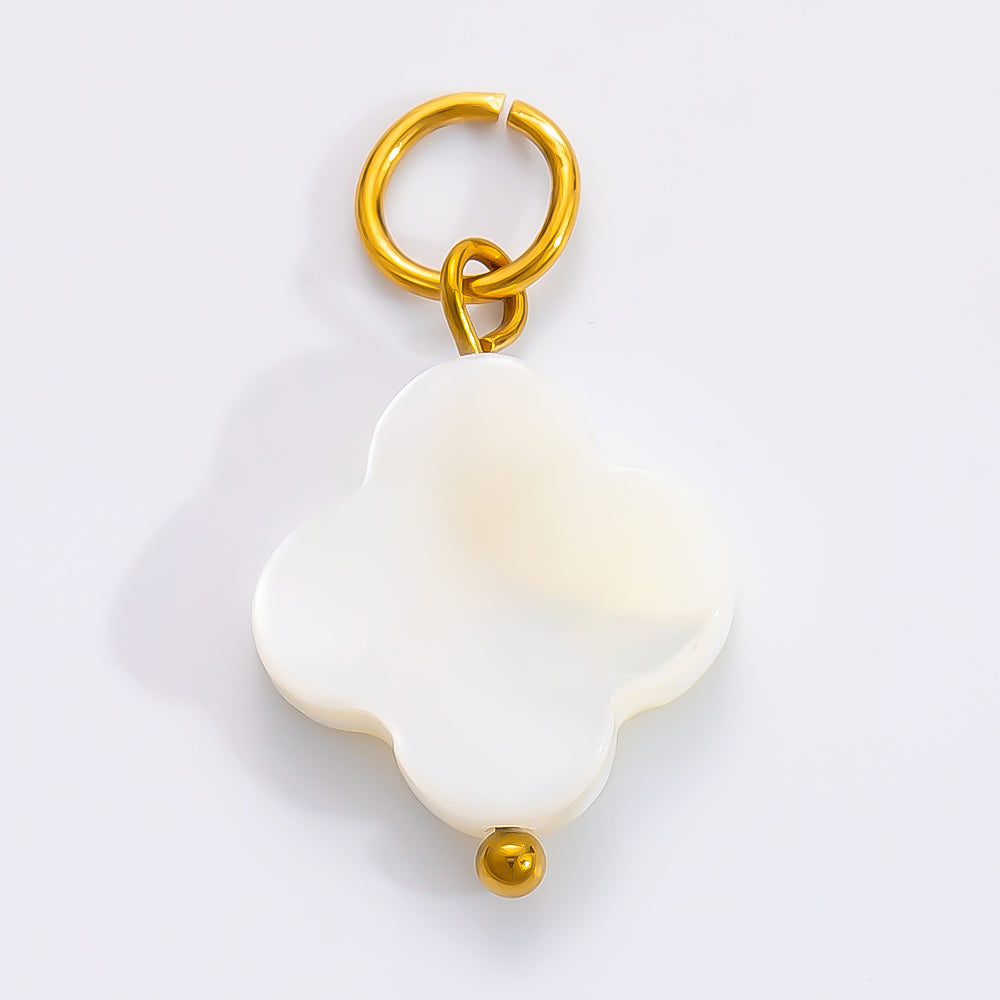 flower shell charm