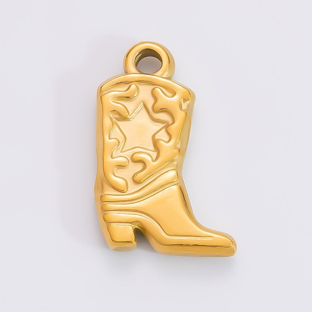 gold boots charm