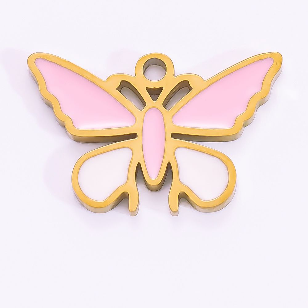 pink butterfly charm