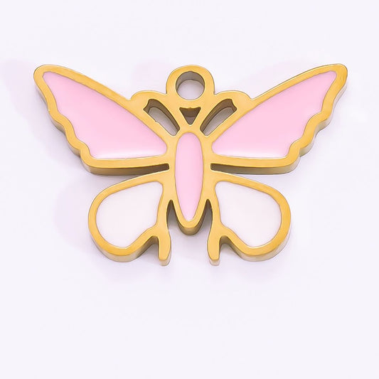 pink butterfly charm