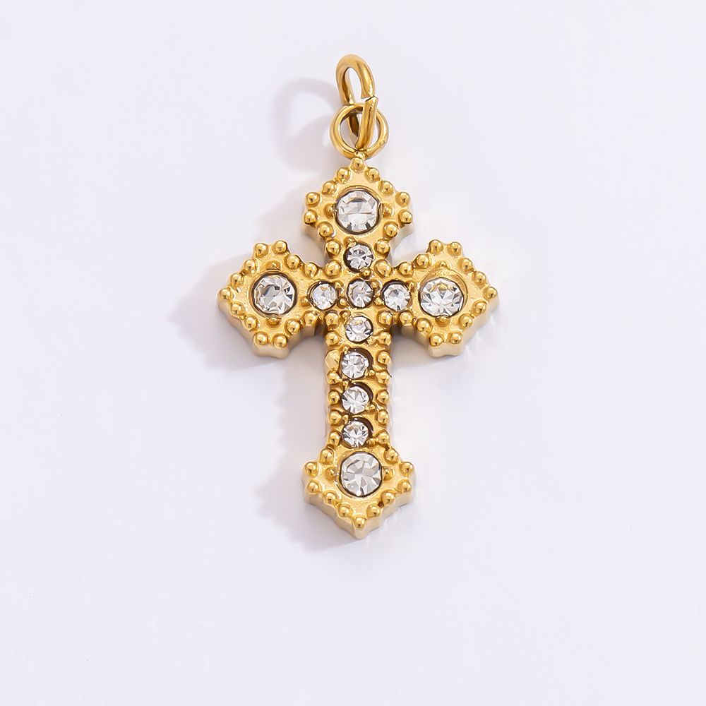 cross gem charm