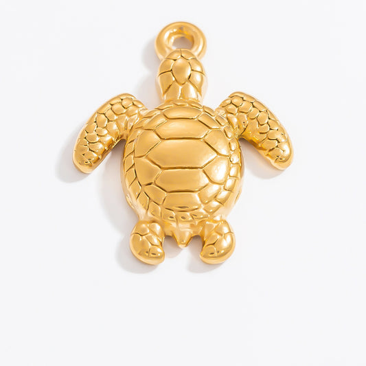 gold turtle charm