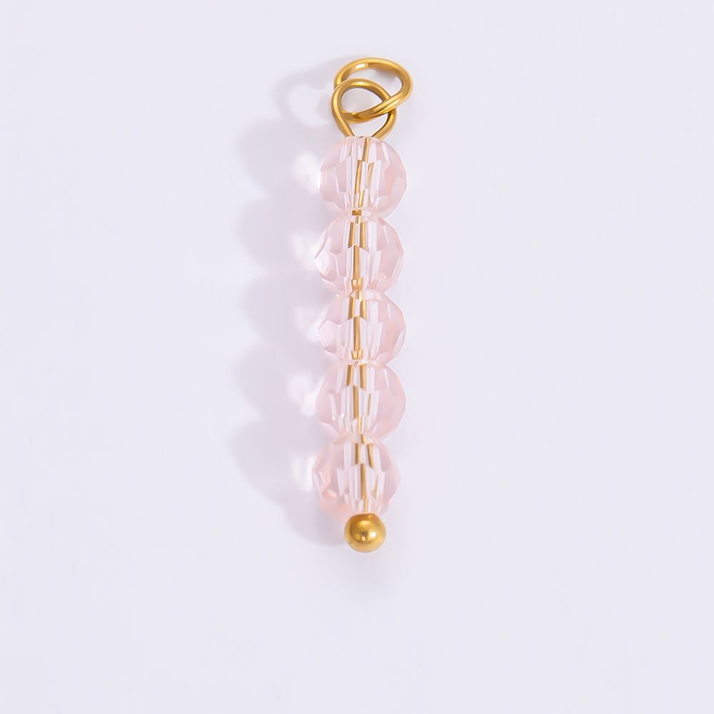 pink beaded charm