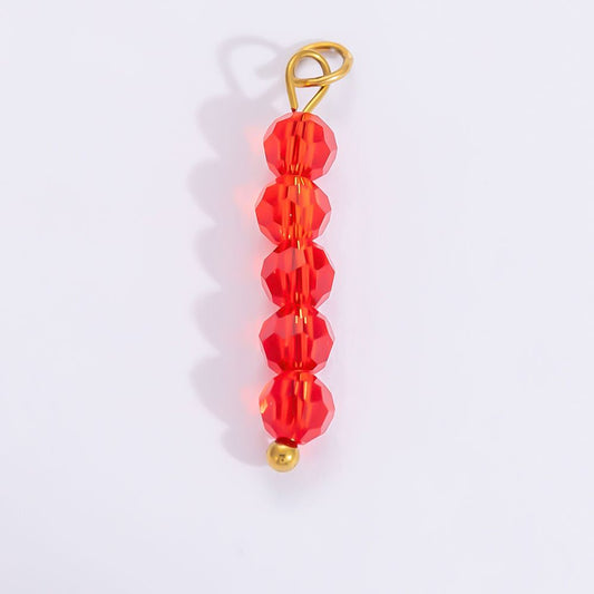 red beaded charm