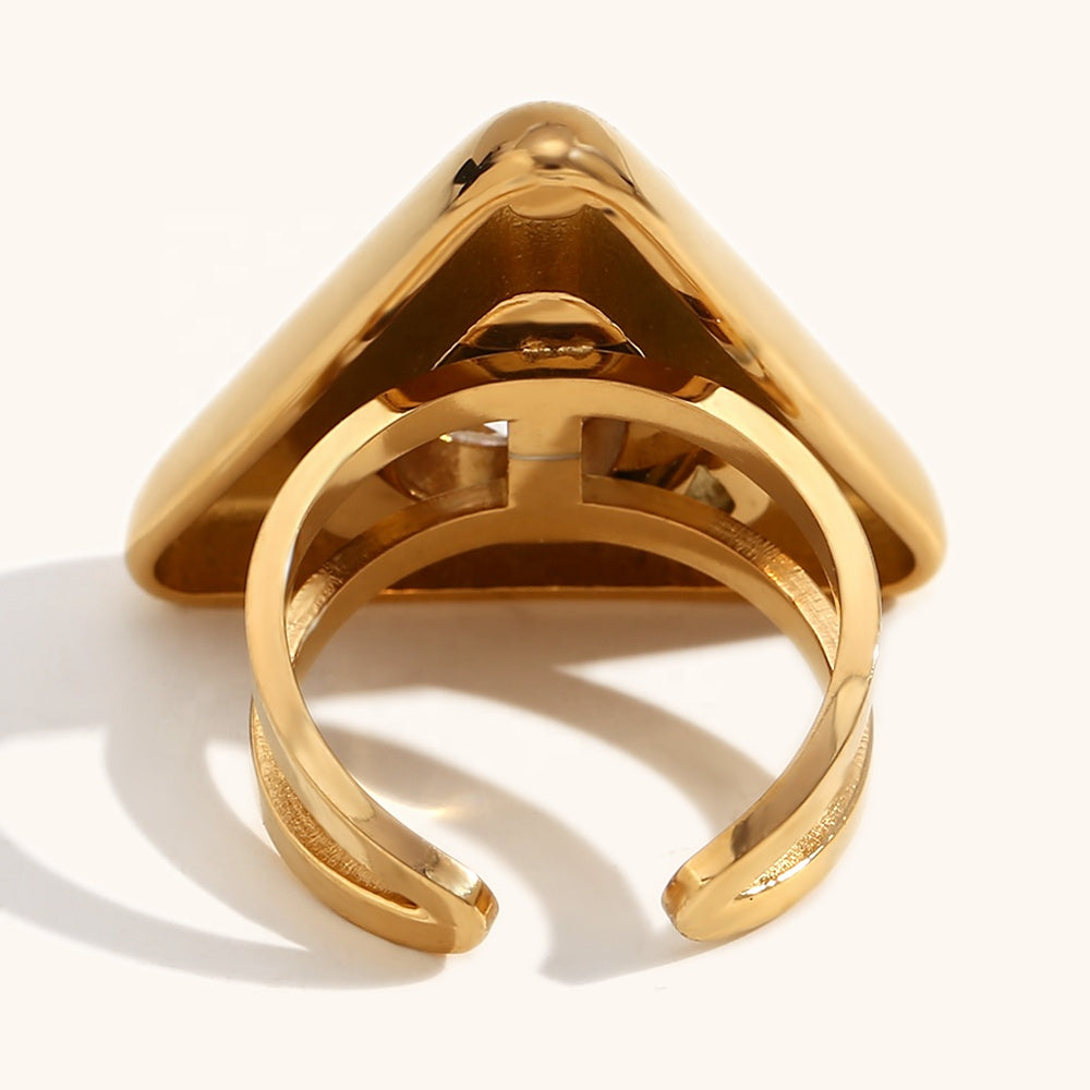 Triangle Teardrop Ring